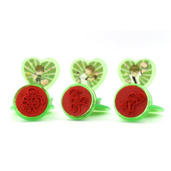 Cartoon Heart Stamps Motivational Reward Stamps for Kids, Teachers & Parents (6 Pcs)