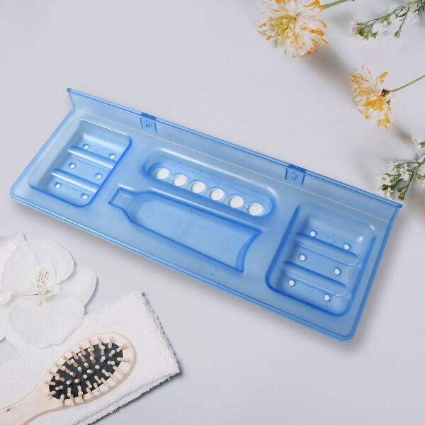 Pure Source India 4-in-1 Glass Soap Dish with Stand – Stylish Bathroom Ware