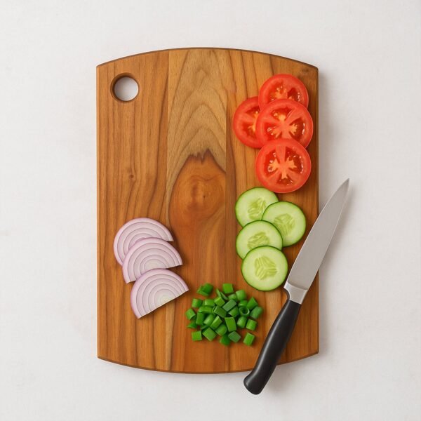 Supermom Premium Teak Wood Chopping Board for Kitchen (1 Pc)