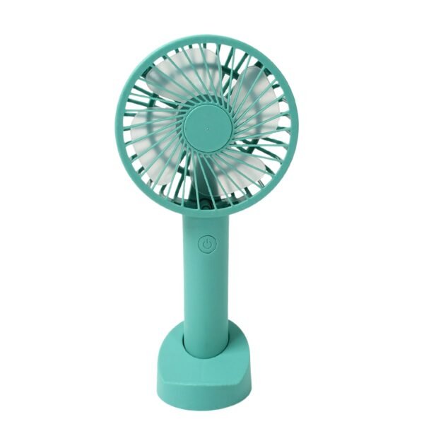 Portable Handheld Fan 3 Speeds Battery Operated Rechargeable with Base Holder