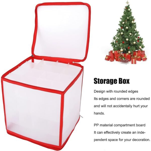 Transparent Zipper Sock Organizer Storage Box (30×30 CM)