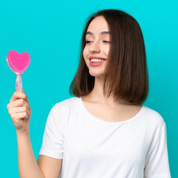 Heart Shape Hair Brush Massage Shower Comb (1 Pc), Hair accessories