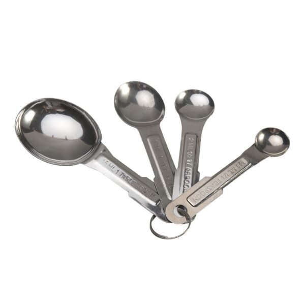 Stainless Steel Measuring Spoons Set - 4pcs, Anti-Rust for Kitchen & Baking
