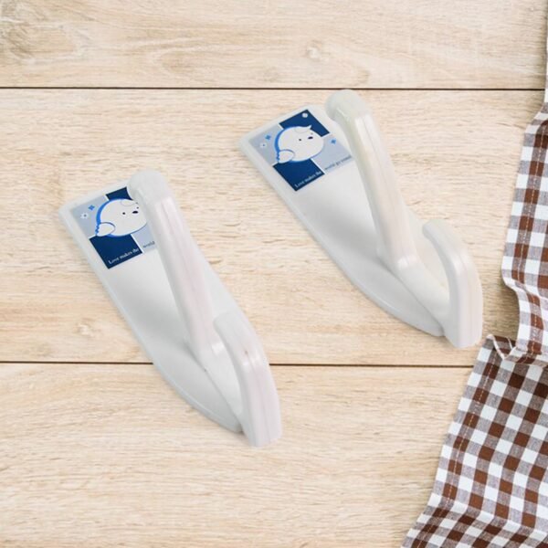 Multipurpose Wall Hooks: Strong & Self-Adhesive for Bathroom, Kitchen (Mix Desingn)