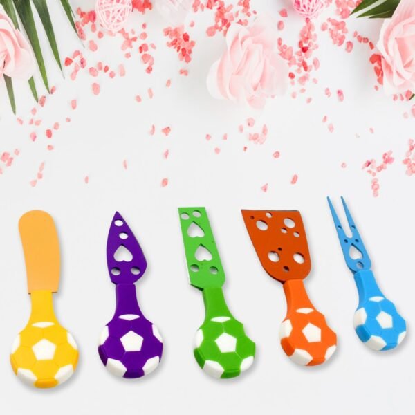 02_ec6f874b-cf09-4daa-82d6-35b7dd9e155e.jpg Football Soccer Cheese Knife Set (5 Pcs Set)