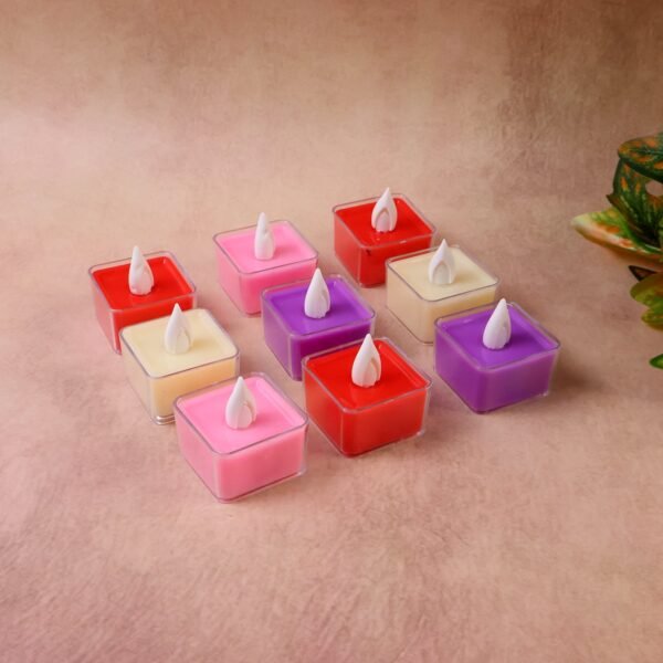 LED Flameless Decorative Tealight Candles - (9 Pc / Set)