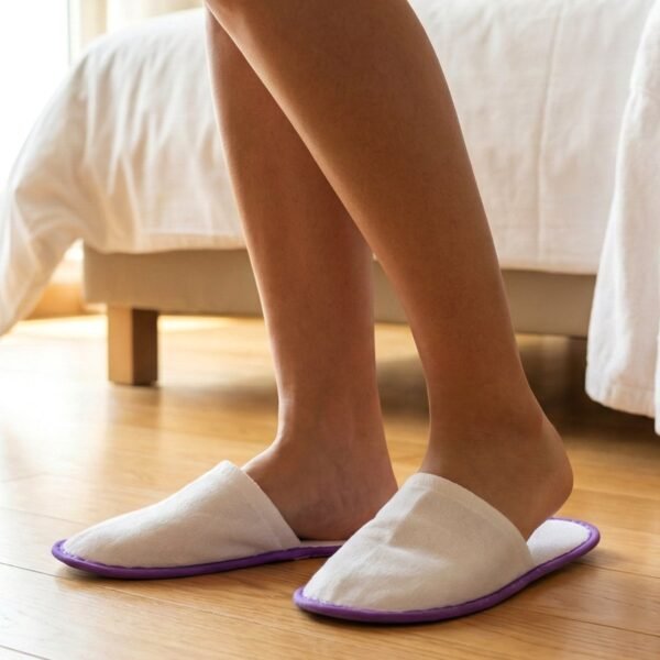 02_ef2b938e-c137-423d-b40b-3cc24d7f4400.jpg Hotel & Spa Soft Slippers ( 28 × 11 Cm, 1 Pair)