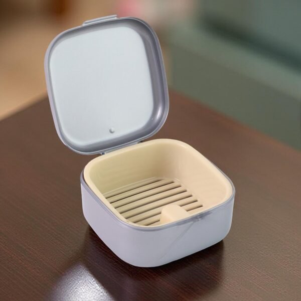 Oblivion Teeth Storage Box with Lid and Inner Tray, DENTURE CASE (1 Pc)