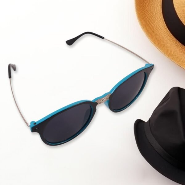 02_f0e6b4f5-1d8b-4ccf-96c7-63bee1db93c8.jpg Sky Blue UV Protected Round Sunglasses, classic Sunglasses for Men & Women