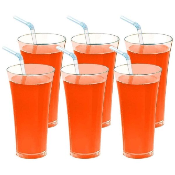 02_f241bec7-cc69-4c65-8597-28fd18b1a11f.jpg Stylish look Plastic Juicy Glass, Transparent Glasses Set 300ml (6pcs)