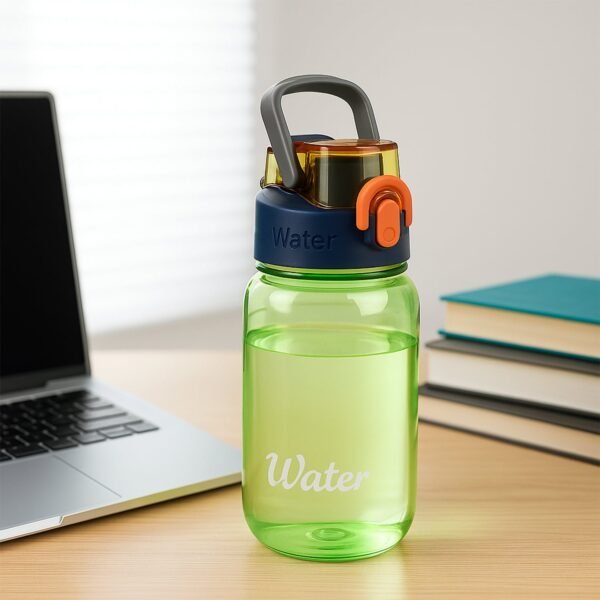 02_f33a512f-b47f-4e81-84a2-773b93f5a428.jpg Green Leak-Proof Portable Fruit Infuser Water Bottle Approx 600ML (1 Pc)
