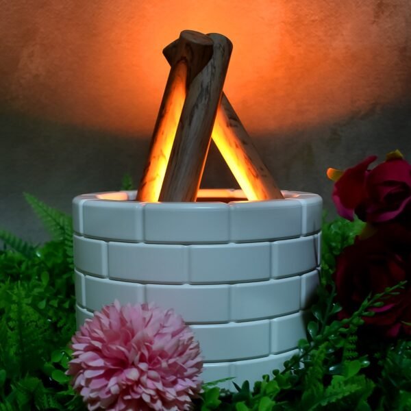 Bonfire Shaped Diffuser Essential Oil Diffuser Multi Function Flame Oil (1 Pc)