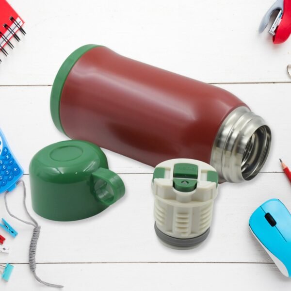 Premium Stainless Steel Insulated Sipper Bottle Print Water FlaskCartoon Vacuum Hot Cold For Kids / Travelling Water Bottle for Kids with  up Straw,  Double Wall Thermos with Straw & Bottle Zippe Cover For office/Gym/School (550 ML)