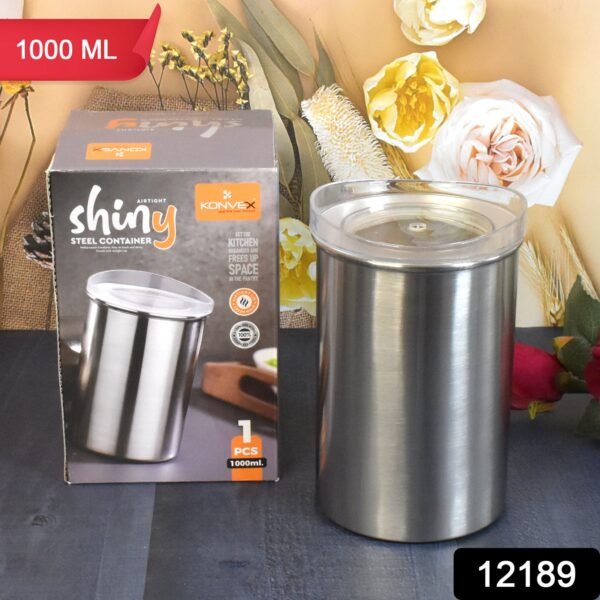 Stainless Steel Airtight Containers with See Through Lid (1 Pc / 1000 ML)