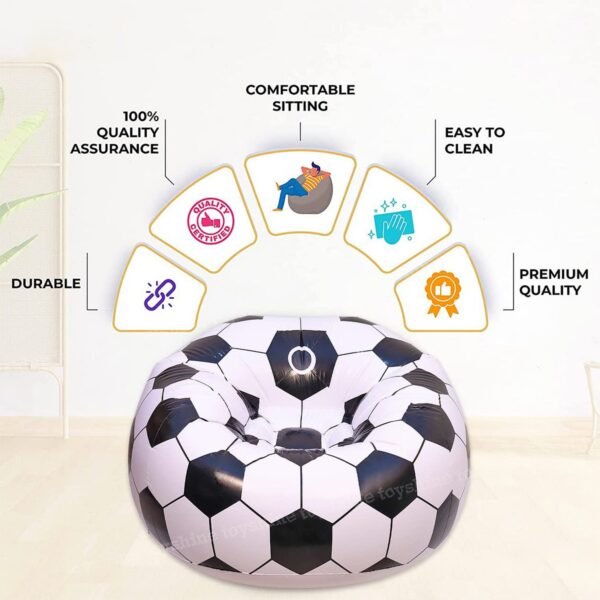 Foldable Cartoon Style Folding Chair Ball Chair Sofa for Adults Kids 110×80 cm