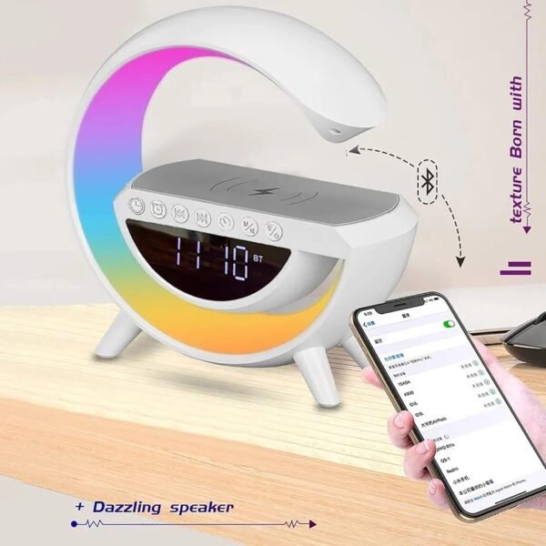 02_fa07fe7a-21b6-45f0-901c-b71eb8f5ec99.jpg G Lamp Speaker - 3-in-1 Bluetooth Speaker with Fast Wireless Charging (1 Pc)