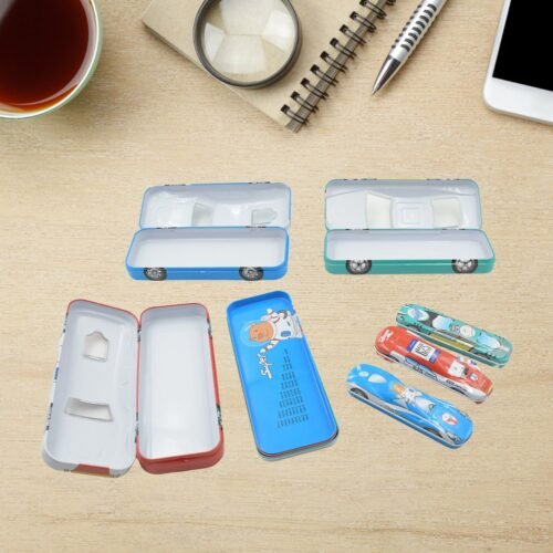 02_fdc4654b-32f1-43c3-85c0-58ee552c5182.jpg Car-Shaped Metal Compass Box (1 Pc): Pencil Case for Kids, Stationery