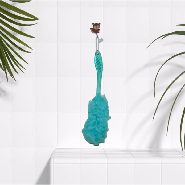 Loofah Back Scrubber with Long Handle, Soft Nylon Mesh Bath Brush (45 Cm)