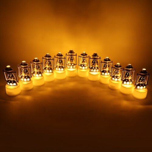 02_light2.jpg Vintage Lantern Style Decorative Flameless LED Candles (12 Pc)