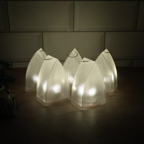 LED Flameless Decorative Lantern Lights - (5 Pc / Set)