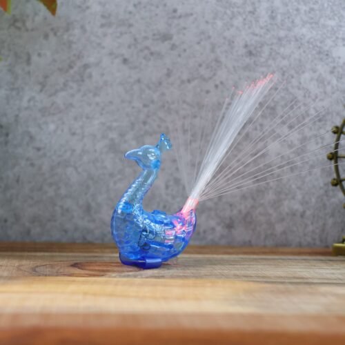 02_light_cea205a1-aac3-466b-b106-109174d64bf9.jpg LED Fiber-Optic Peacock Decorative Night Light (1 Pc)