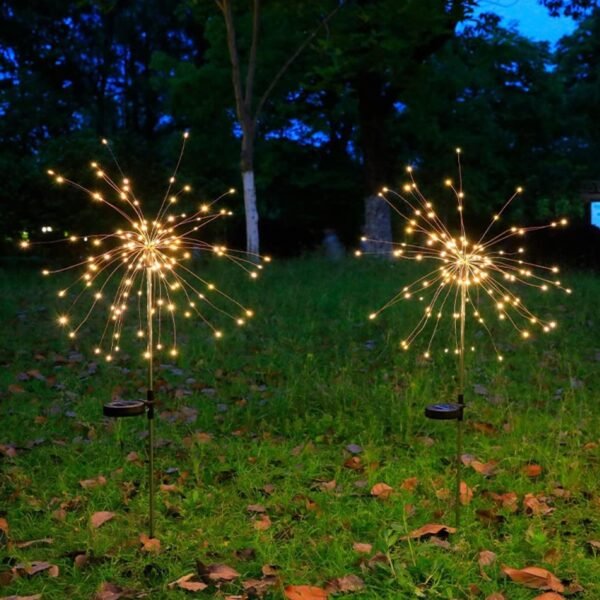 02_light_e6f465c7-5cd5-418c-82b7-6a74cbcebd95.jpg Solar Powered Warm White Starburst Firework Garden Light Set (2 Pc / 120 LED)