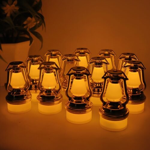 02_light_f9db3835-b3f0-4a56-a70c-9ffa51bed1a9.jpg Decorative Vintage Lantern Style Flameless LED Candles (12 Pc)