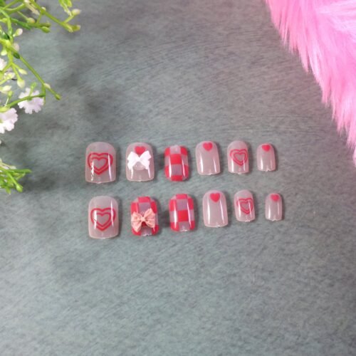 02_nails.jpg Premium Artificial False Nail Set with Mix Design fake nails - (Set)
