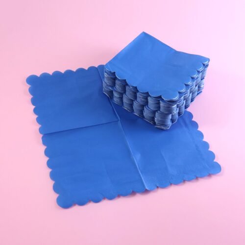 Royal Scalloped Disposable Paper Napkins (23 x 23 Cm / Approx 120 Pc)