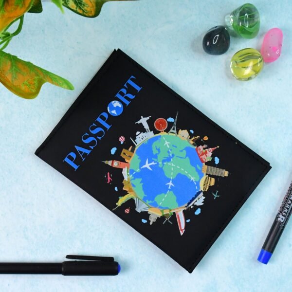 Stylish Printed Passport Holder Cover (1 Pc)