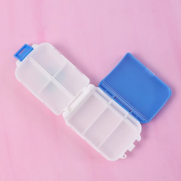 02_pill-box.jpg Portable Blue Dual-Sided Pill Organizer Box (1 Pc)