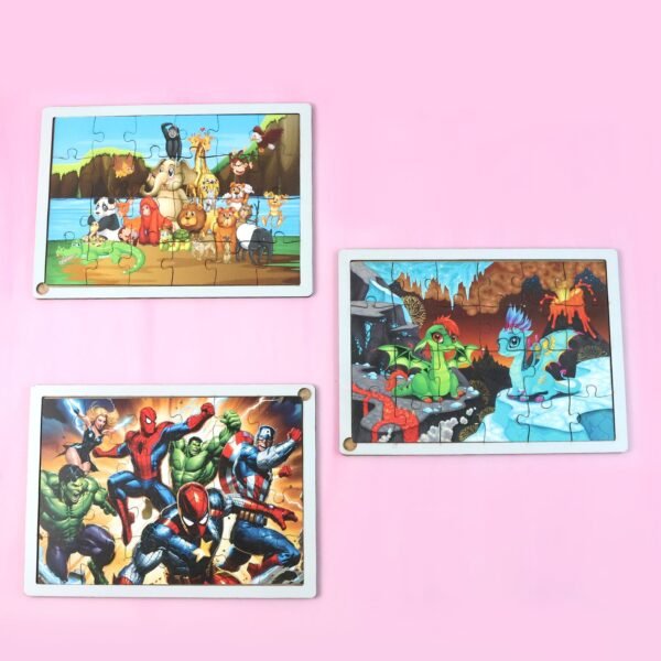 02_puzzle-game.jpg Educational Wooden Jigsaw Puzzle Board - (Mix Design / 1 Pc)