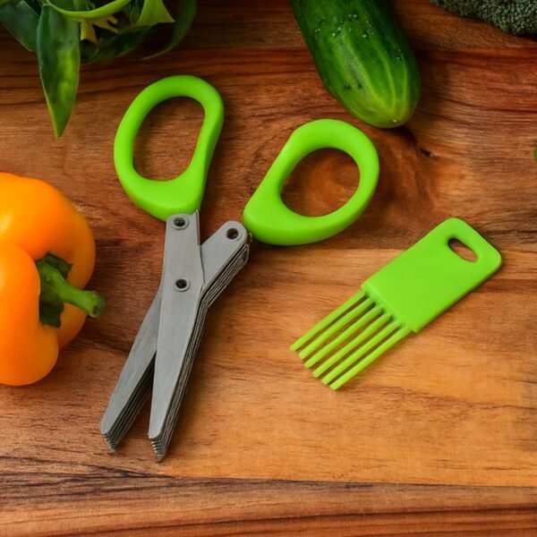 02_scissor.jpg Premium 5-Blade Multipurpose Kitchen Scissors with Cleaning Comb