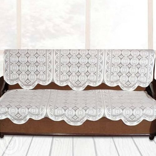 Lace-Design Sofa Protector Runner - (1 Pc / 132x28 Inch)