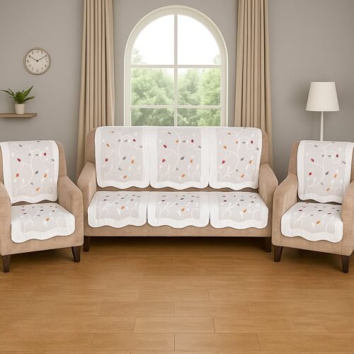 02_sofacover_b08c9832-46f4-4a54-988e-431665b7c659.jpg Elegant Leaf-Pattern Sofa Runner - (Set / 230x28 Inch)