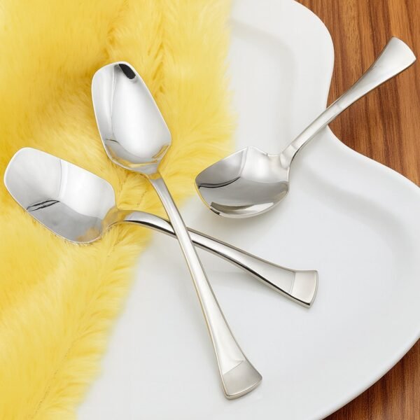 02_spoon.jpg Stainless Steel Ice-Cream Spoon - (3 Pc / Set)