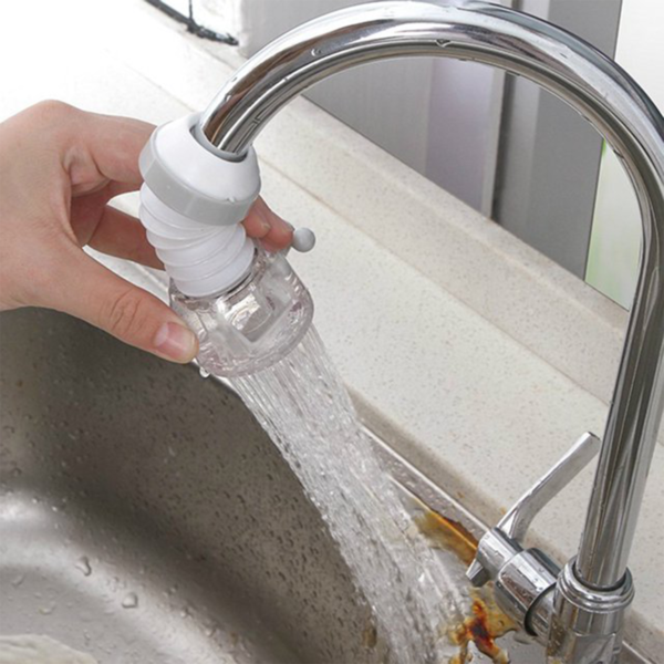 Adjustable 360° Rotating Water Faucet Extender Nozzle Saver Device