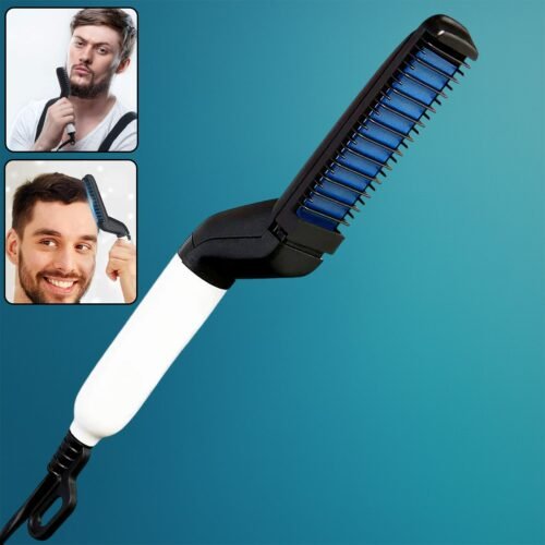 Men's Beard and Hair Curling Straightener (Modelling Comb), Hair accessories