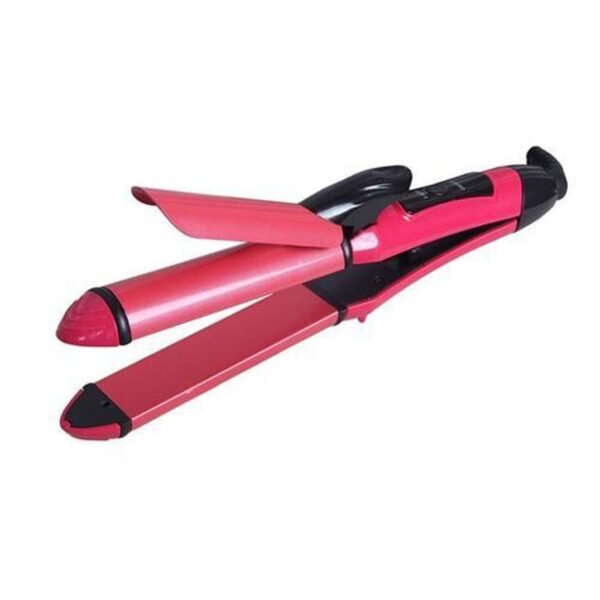 0385.jpg 2-in-1 Hair Straightener & Curler – Heating Iron for Styling Hair & Accessories