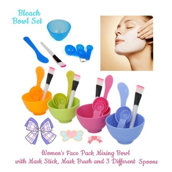 Facial Mask Bowl Set for Girls (6-Pcs)