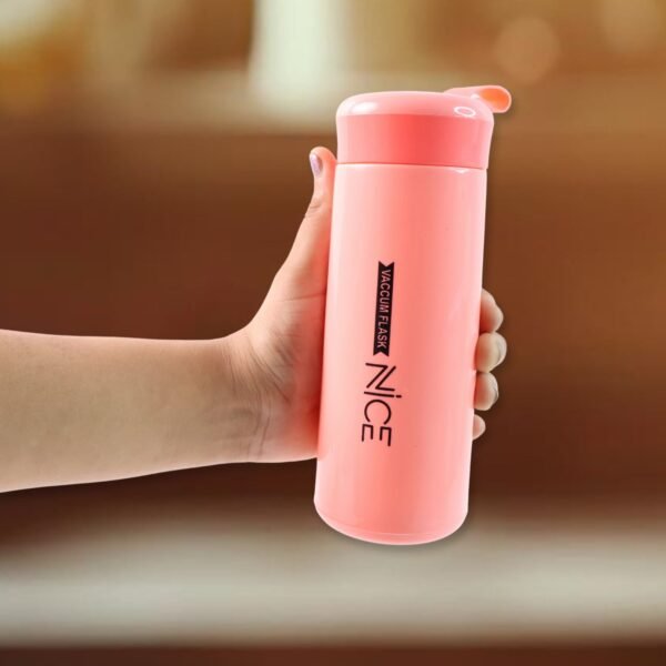 Plastic water Bottle - (Pink Color / 1 Pc / 400ML)