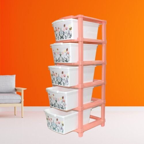 Plastic Smart Wonder Drawer Home Storage & Organization (5 Layer / 1 Pc)