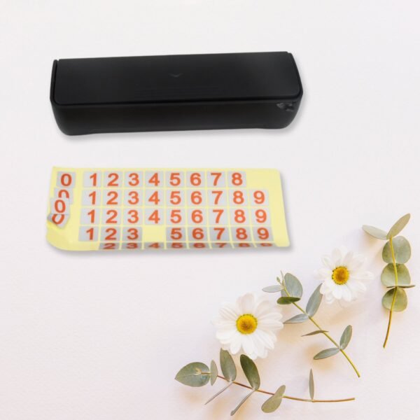 Temporary Car Parking Mobile Number Display with Magnetic Numbers Stickers (1Pc)