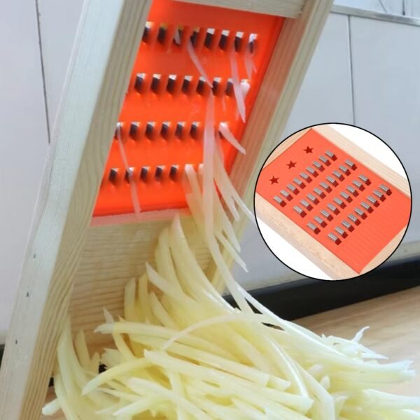 03_076a86b2-5cbb-43fb-9e70-d0f918a64108.jpg Cucumber Vegetable Slicer Salad Kitchen Wooden Shredder Cutter Grater Slicer