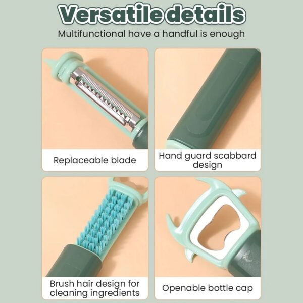 03_07aa932d-025c-4323-9e07-22b48ab8e42c.jpg Multifunctional, Vegetable Fruit Peelers Slicer Can Opener 7 In 1 Kitchen Peeler For Veggie Fruit Potato Carrot Durable Kitchen Peeling Tool Non-slip Handle Durable For Potato, Fruit, Vegetables, Carrots, Cucumbers