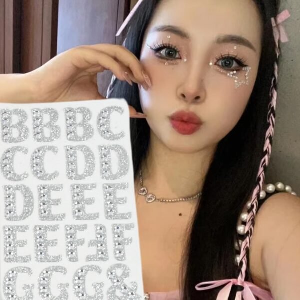 03_090bf08d-dbec-4799-88f6-b89a9d5563dd.jpg Silver Gem Letter & Numbers Stickers 1 Inch Letters, 130 Count (Pack of 6 Sheets)