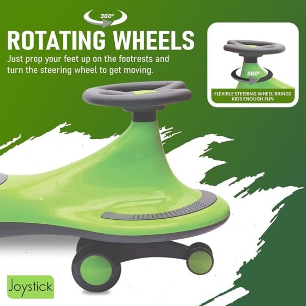 Premium Kids Play Swing Car Kids Ride on Toy (1 Pc / Mix Color)