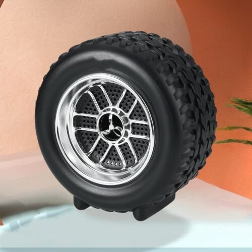 03_0da875fc-e8ff-4e7b-bd21-51e2456955c4.jpg Portable Tyre / Wheel Shape Wireless Bluetooth Speaker (1 Pc)