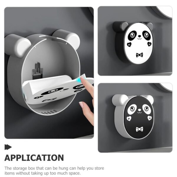 03_0ec289c4-8bc2-4ac3-ae99-f6486fe25c7d.jpg Plastic Cute Panda Soap Box – Wall Mounted Flip-Top Drain Soap Case (1 Pc)