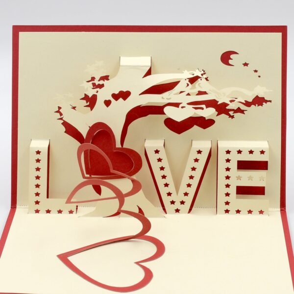3D Paper Wish Card High Quality Greeting Card for Birthday Valentine Christmas 1 Pc
